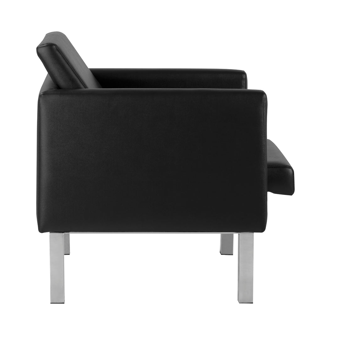 Poltrona Sala d'Attesa Gabbiano BM18011 Nero - immagine 4