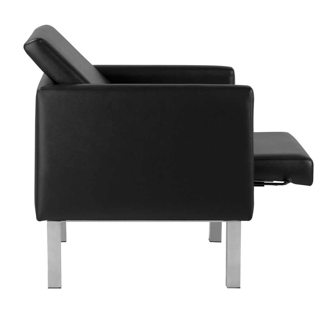 Poltrona Sala d'Attesa Gabbiano BM18011 Nero - immagine 5