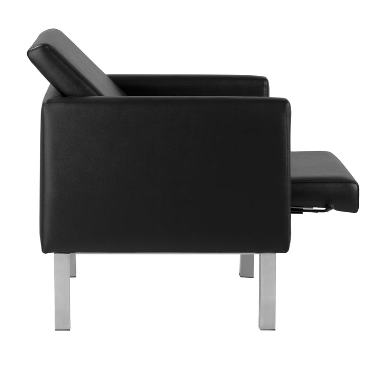 Poltrona Sala d'Attesa Gabbiano BM18011 Nero - immagine 5