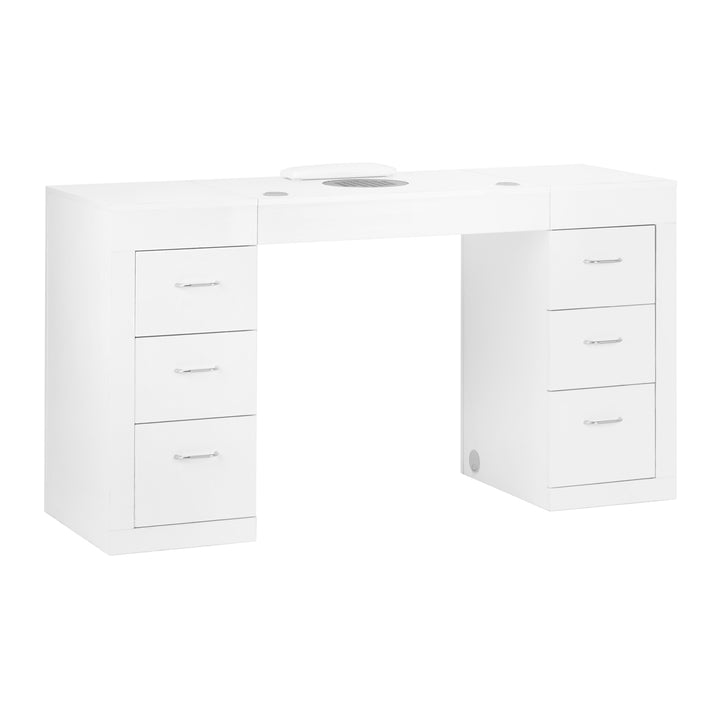 Tavolo da Manicure 324 con Aspiratore Bianco