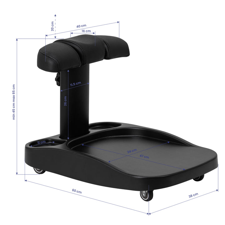 Carrello Parrucchiere Pediluvio Azzurro Nero - immagine 10