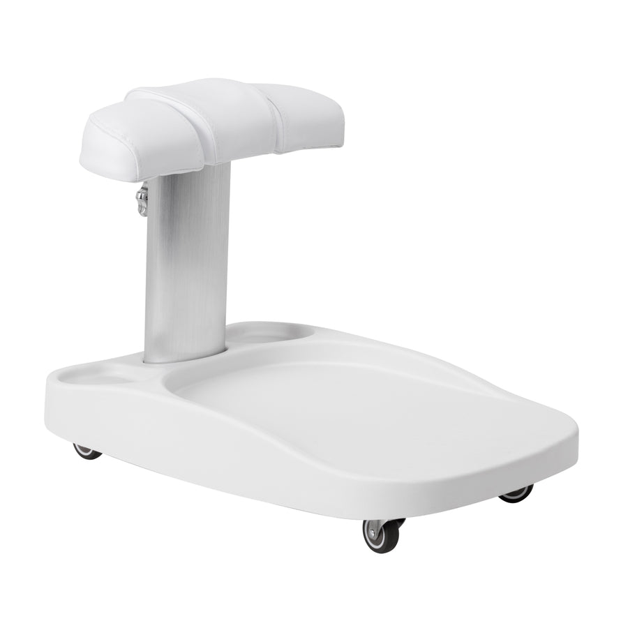 Carrello con Poggiapiedi per Pediluvio Azzurro Bianco