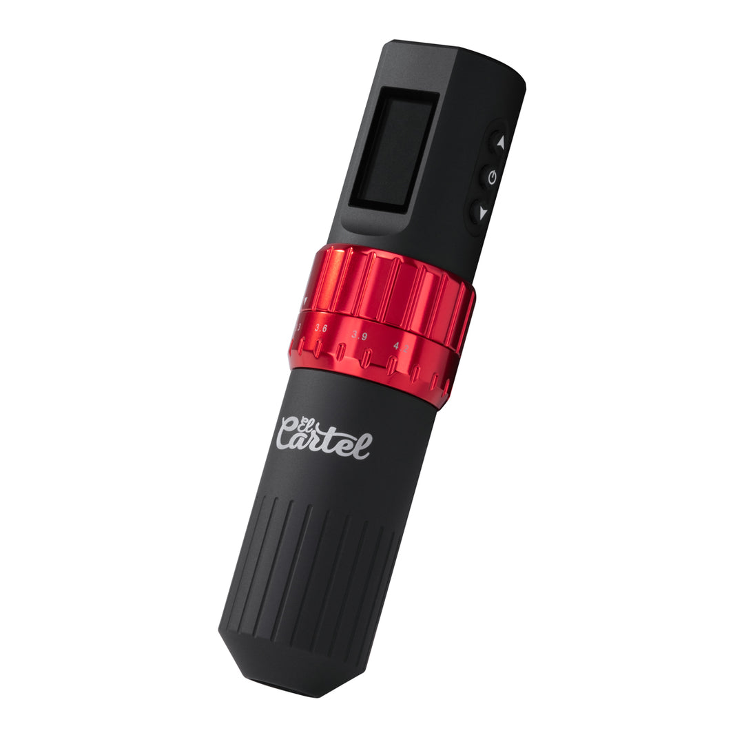 Macchinetta per Tatuaggi El Cartel VISPA Wireless Nero-Rosso - immagine 2