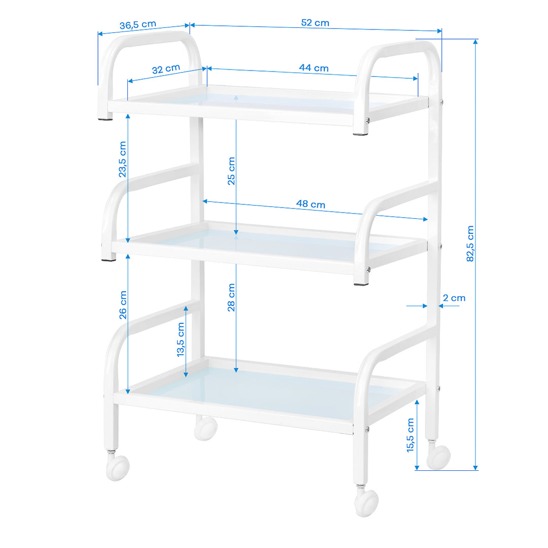 Carrello Estetista Basic 122 Bianco - immagine 6
