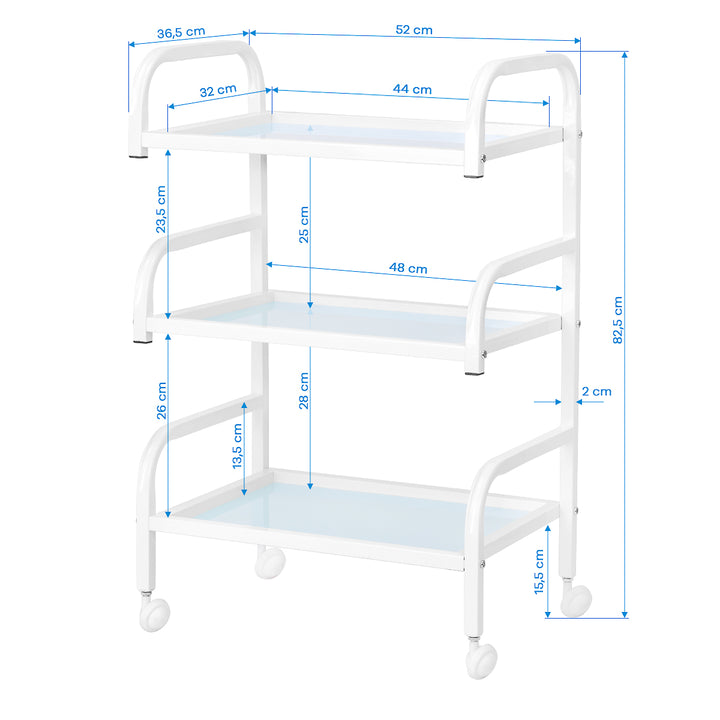 Carrello Estetista Basic 122 Bianco - immagine 6