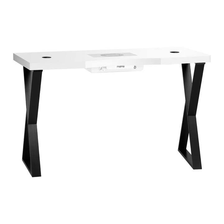 Tavolo da Manicure Momo 04 Nero-Bianco con Aspiratore