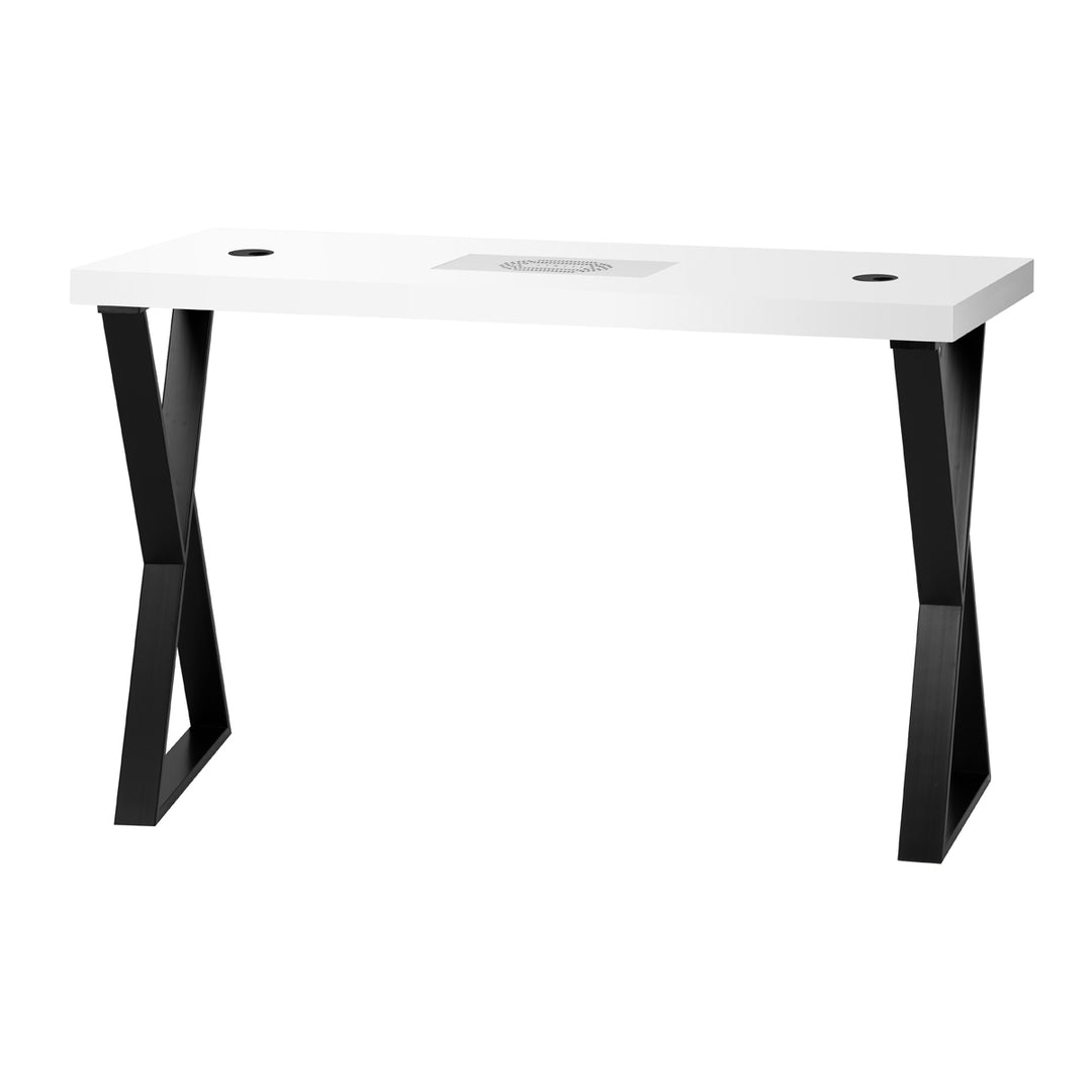 Tavolo da Manicure Momo 04 Nero-Bianco con Aspiratore - immagine 3