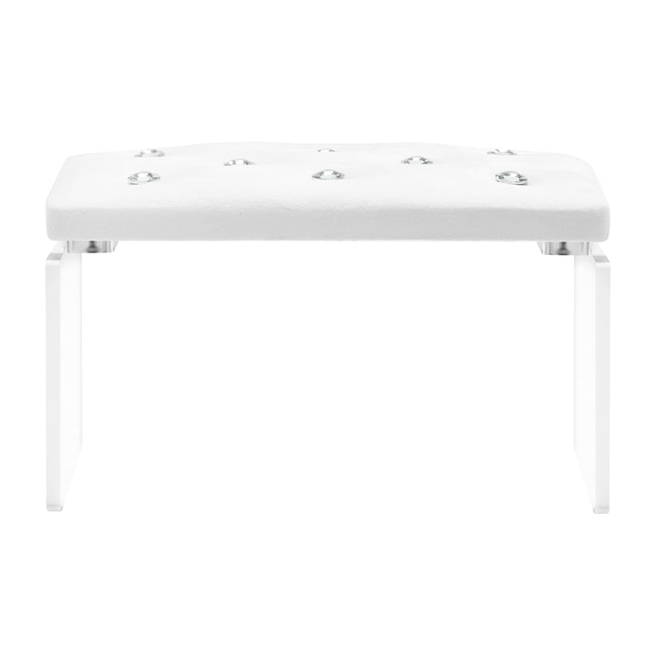 Poggiamani Unghie Momo Diamond Velluto Bianco