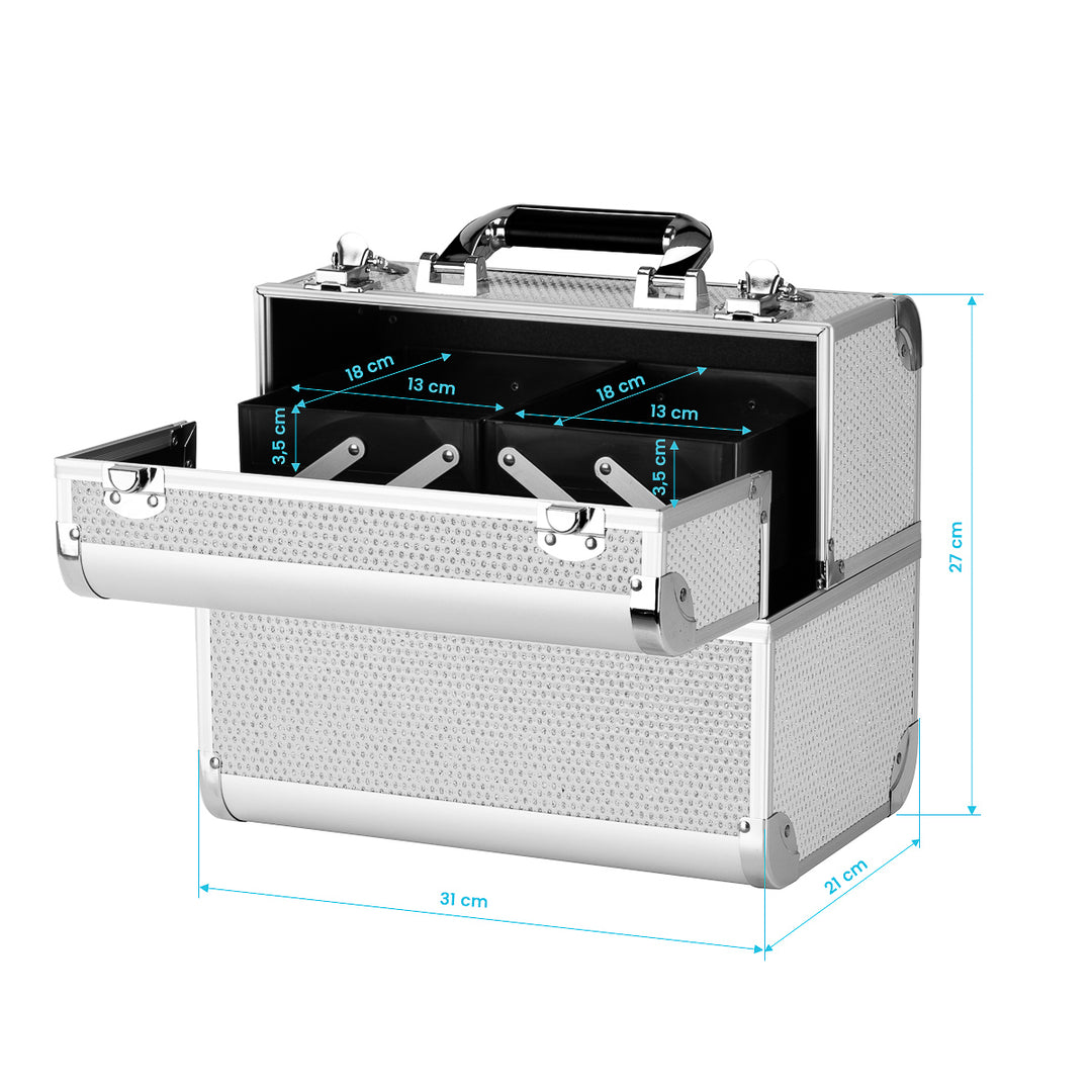 Valigia Trucco SC 44 Argento - immagine 9