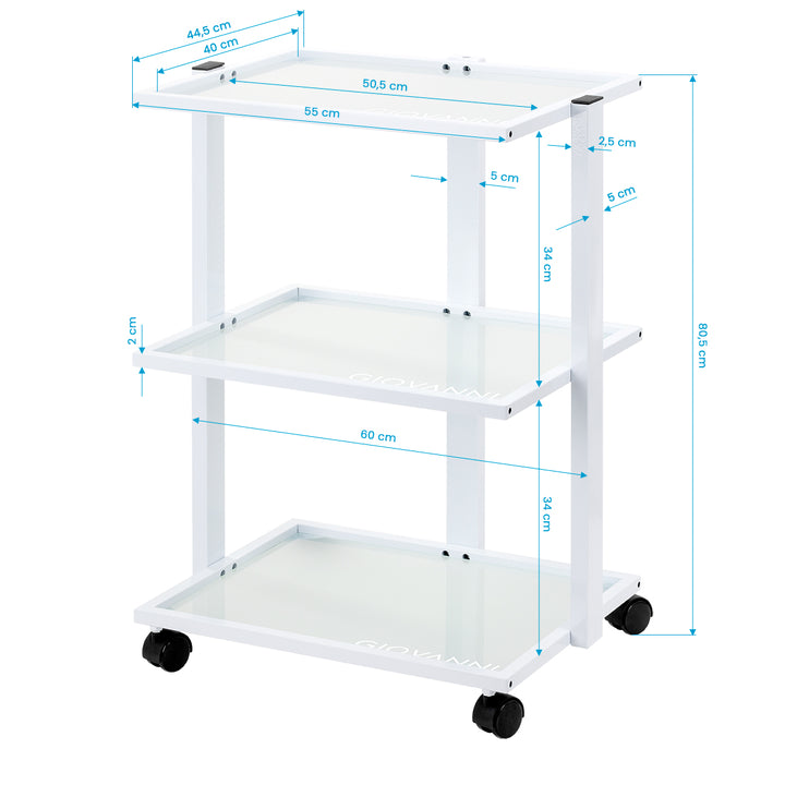 Carrello Estetista Giovanni E40 Bianco - immagine 6