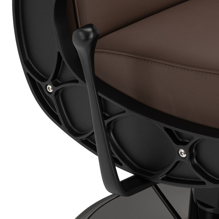 Poltrona Barbiere Gabbiano Continental Marrone - immagine 6
