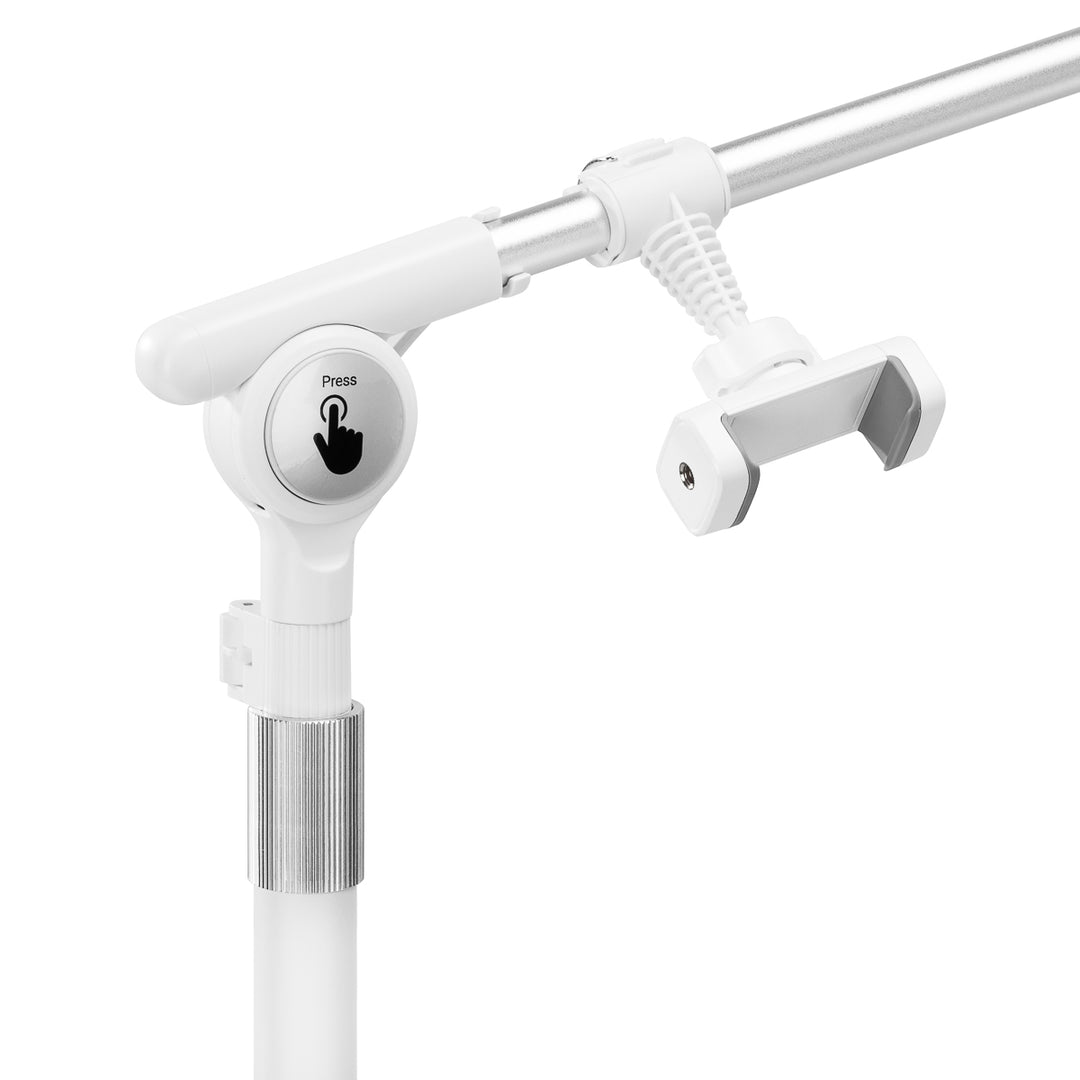 Lampada Ciglia LED con Treppiede e Colore e Intensità Regolabili Glow Bianco - immagine 7