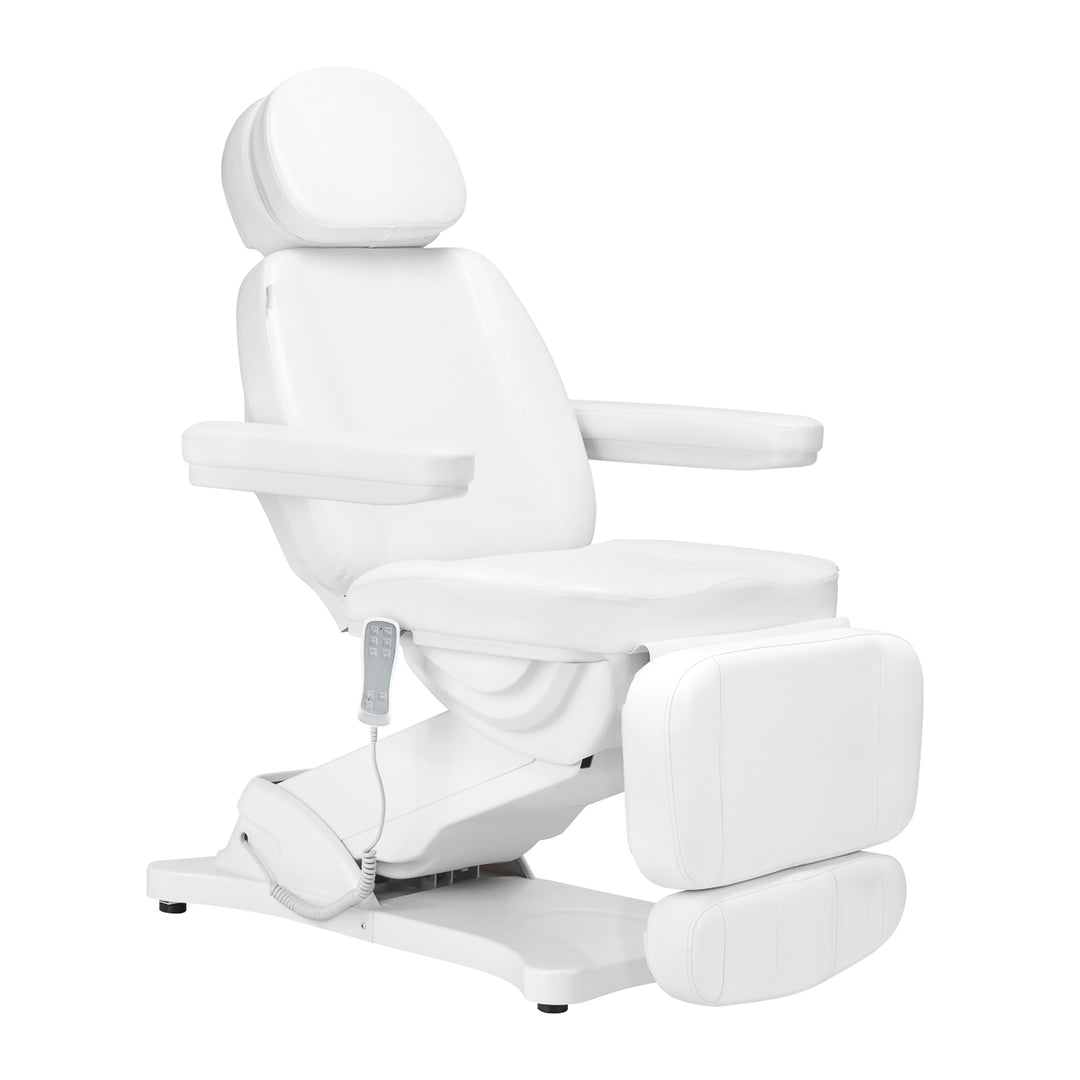 Poltrona Estetica Elettrica Sillon Classic con 3 Motori v2 Bianco con Riscaldamento