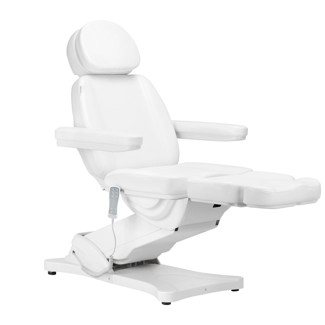 Poltrona Estetica Elettrica Sillon Classic con 3 Motori v2 Bianco con Riscaldamento - immagine 3
