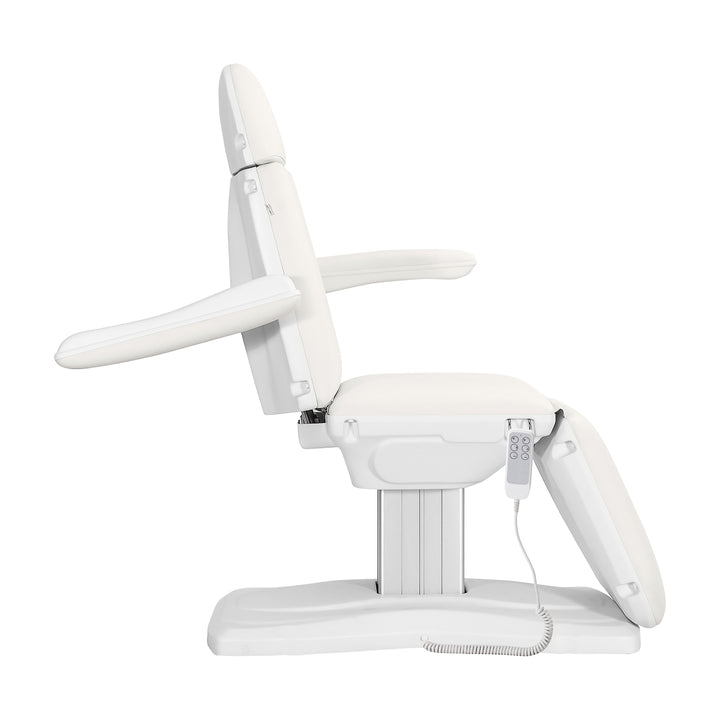 Poltrona Estetica Elettrica Sillon Eclipse con 3 Motori Bianco 5