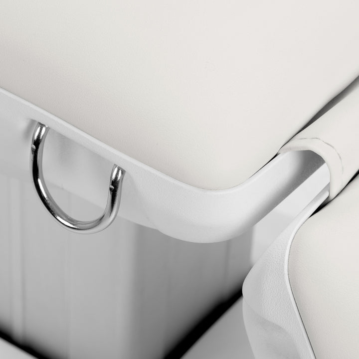 Poltrona Estetica Elettrica Sillon Eclipse con 3 Motori Bianco 8