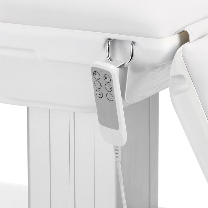 Poltrona Estetica Elettrica Sillon Eclipse con 3 Motori Bianco - immagine 9