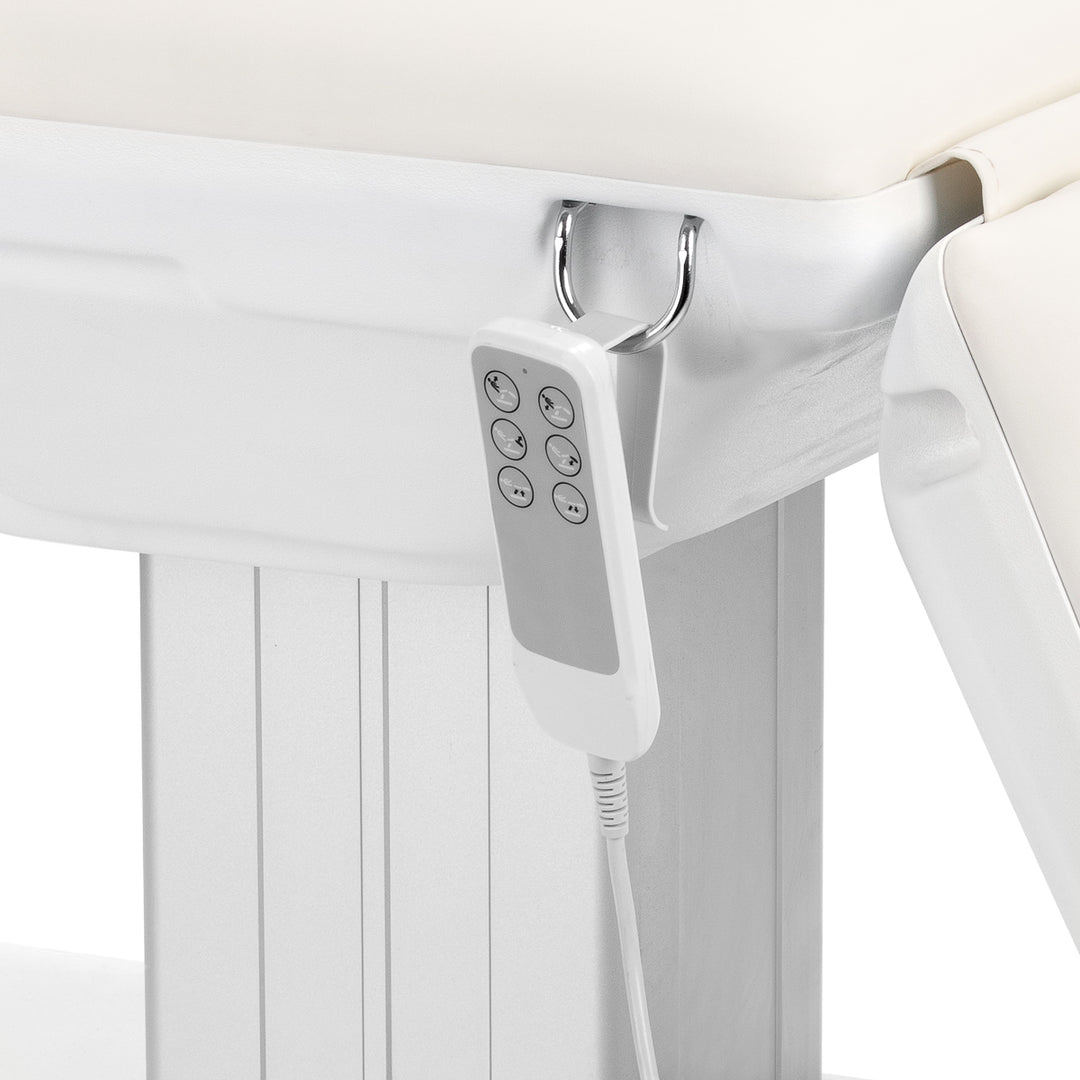 Poltrona Estetica Elettrica Sillon Eclipse con 3 Motori Bianco 9