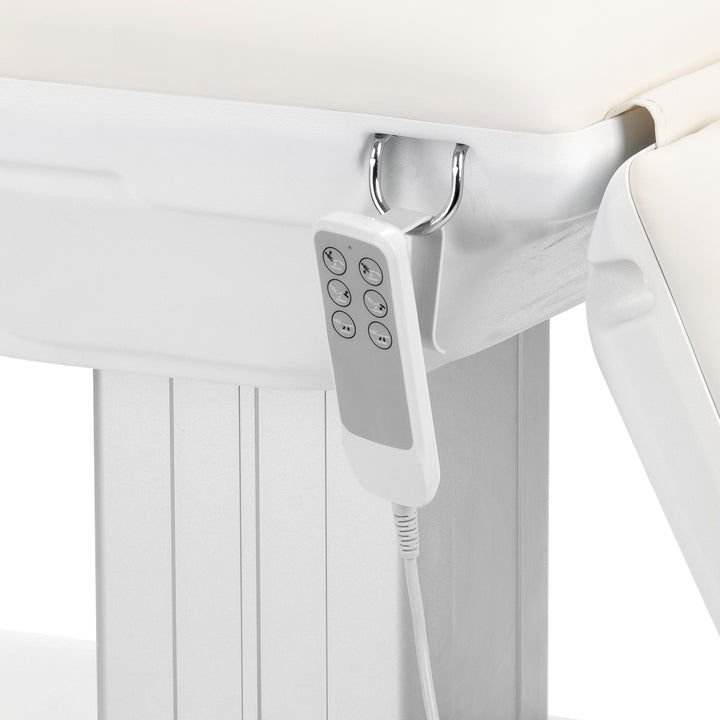 Poltrona Estetica Elettrica Sillon Eclipse con 3 Motori Bianco 9