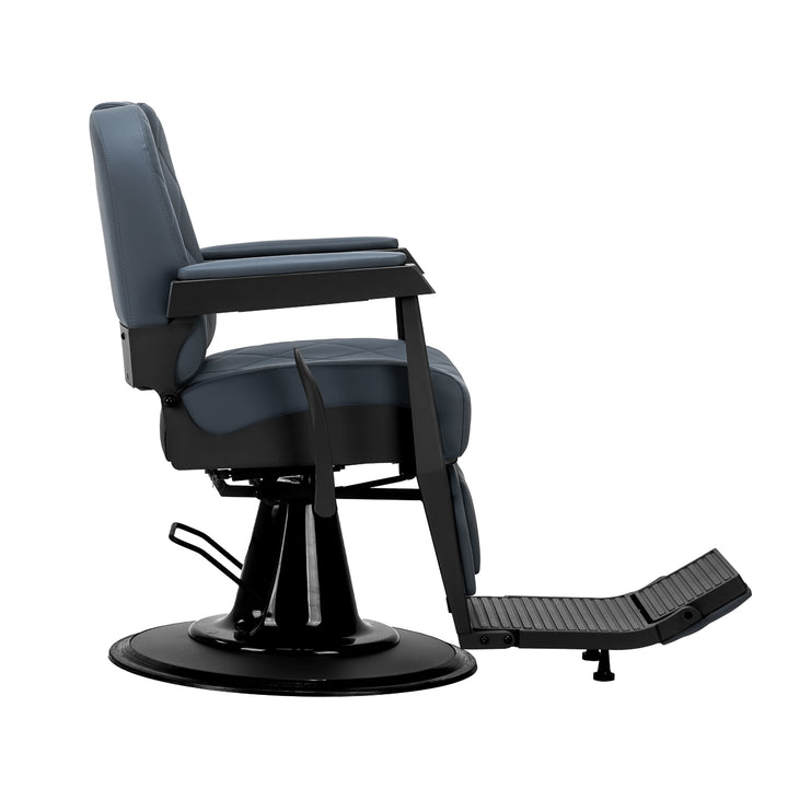 Poltrona Barbiere Gabbiano Bruno Blu-Nero - immagine 2