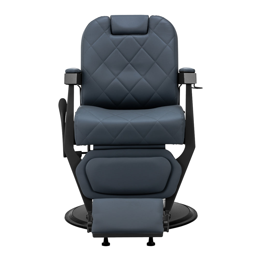 Poltrona Barbiere Gabbiano Bruno Blu-Nero - immagine 4