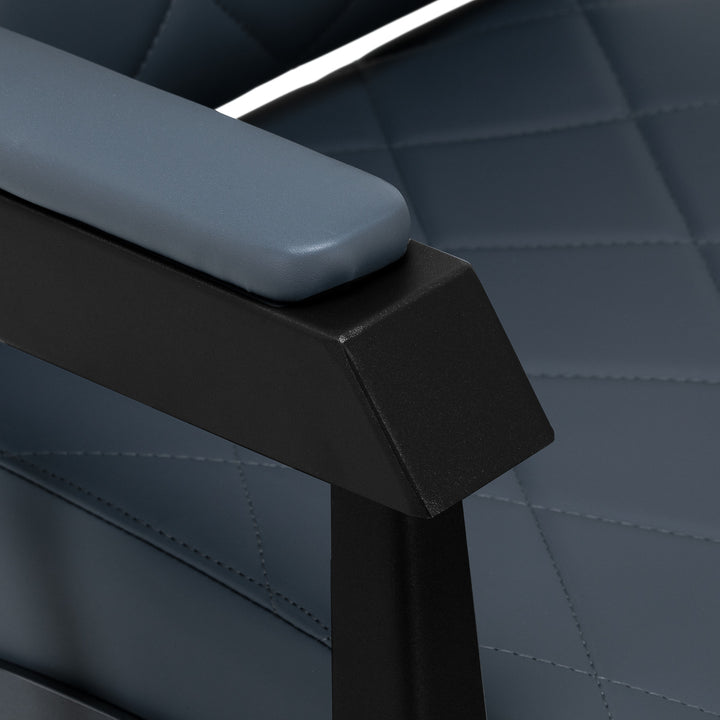 Poltrona Barbiere Gabbiano Bruno Blu-Nero - immagine 6
