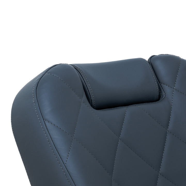 Poltrona Barbiere Gabbiano Bruno Blu-Nero - immagine 11