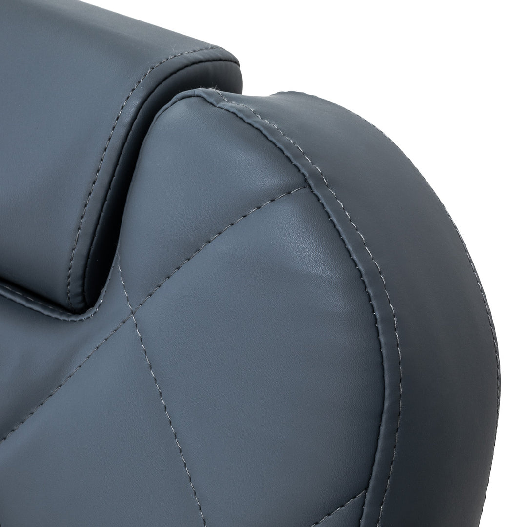 Poltrona Barbiere Gabbiano Bruno Blu-Grigio - immagine 16