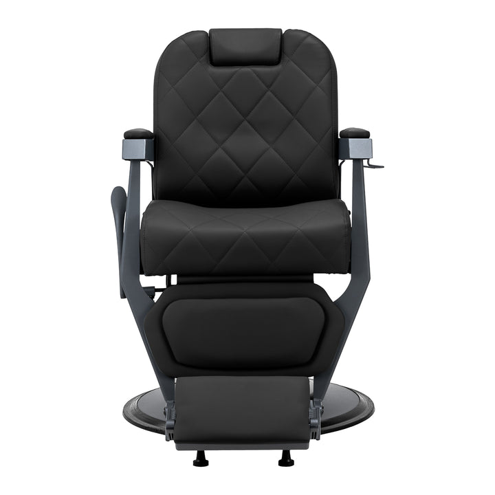 Poltrona Barbiere Gabbiano Bruno Nero-Grigio - immagine 4
