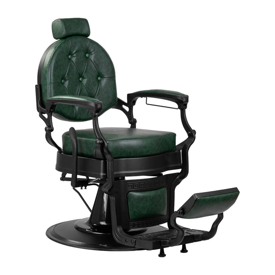 Poltrona Barbiere Gabbiano President Verde‑Nero