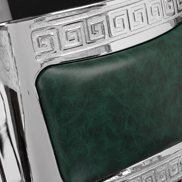 poltrona da barbiere gabbiano president verdecromo 10