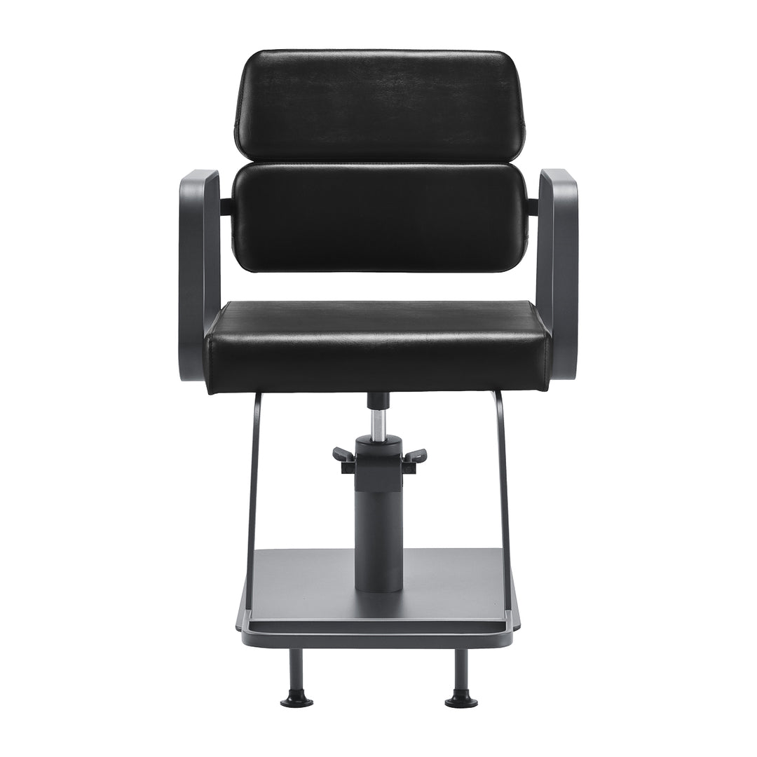 Poltrona parrucchiere Gabbiano Porto Nero-Grigio - immagine 3
