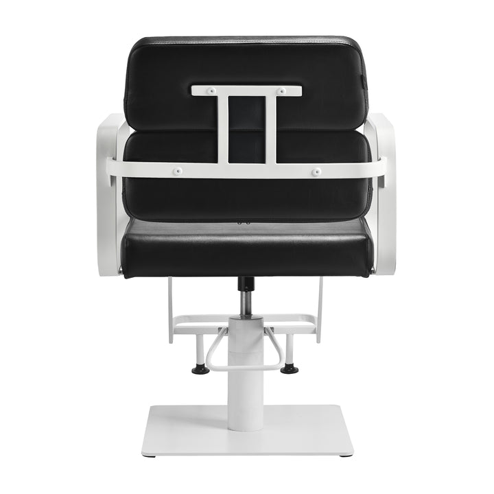 Poltrona parrucchiere Gabbiano Porto Nero-Bianco - immagine 3