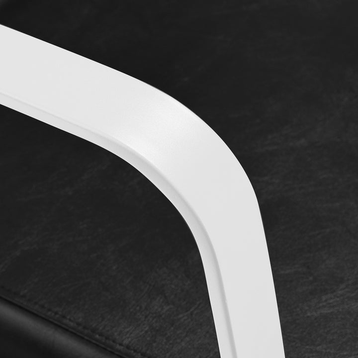 Poltrona parrucchiere Gabbiano Porto Nero-Bianco - immagine 5