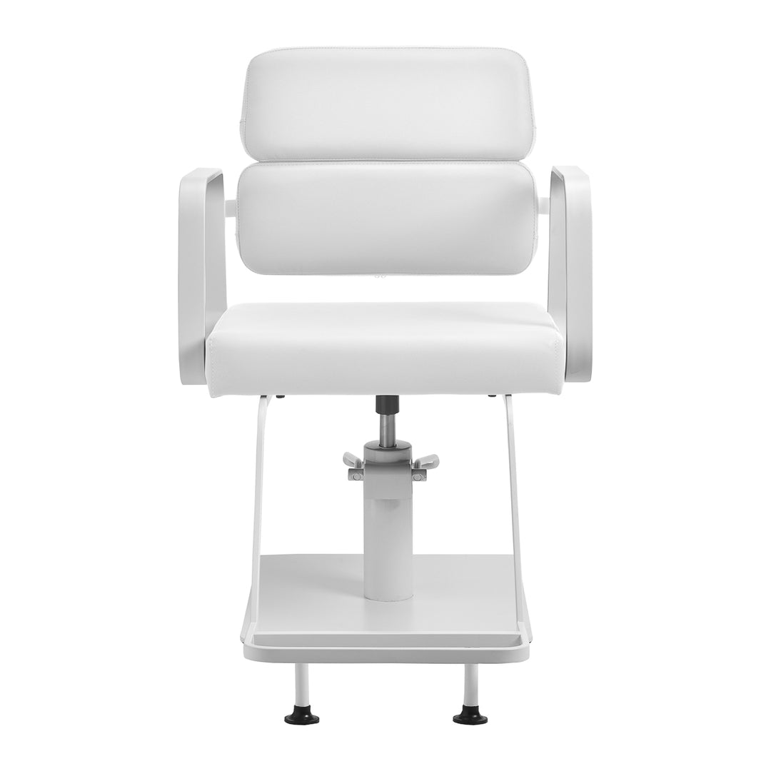 Poltrona parrucchiere Gabbiano Porto Bianco-Bianco - immagine 2