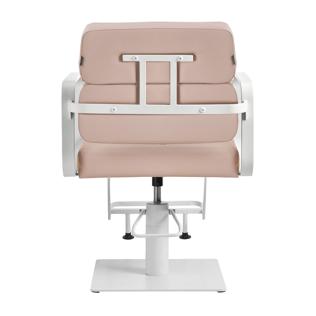 Poltrona parrucchiere Gabbiano Porto Beige-Bianco - immagine 3
