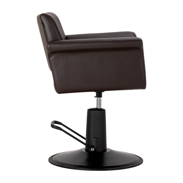 Poltrona parrucchiere Gabbiano Lucca Marrone-Nero - immagine 2