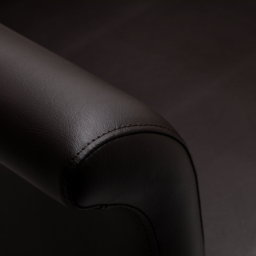 Poltrona parrucchiere Gabbiano Lucca Marrone-Nero - immagine 5