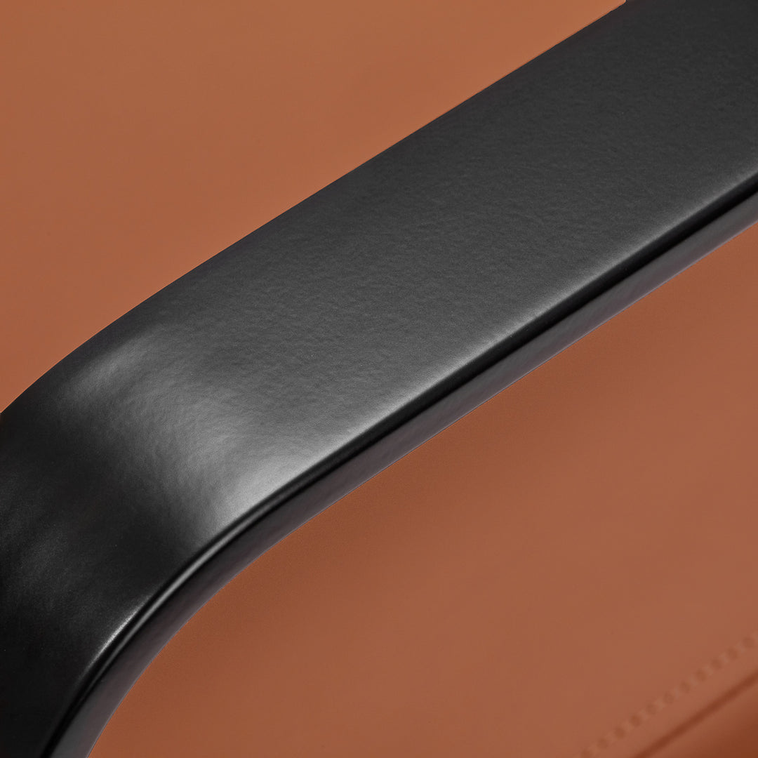 Poltrona da Parrucchiere Gabbiano Porto Nero-Arancione 5