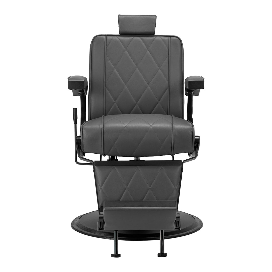 Poltrona Barbiere Hair System BM88066B Grigio-Nero - immagine 2
