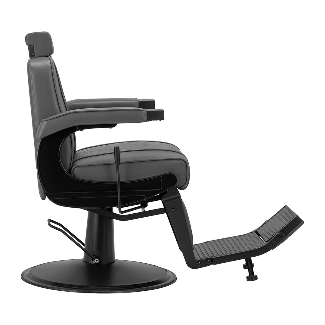 Poltrona Barbiere Hair System BM88066B Grigio-Nero - immagine 4