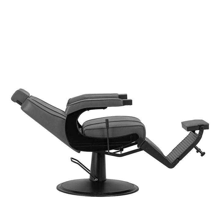 Poltrona Barbiere Hair System BM88066B Grigio-Nero - immagine 5