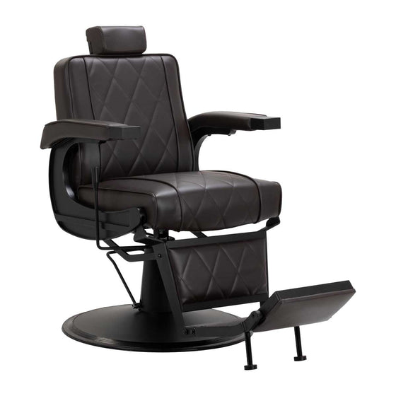 Poltrona Barbiere Hair System BM88066B Marrone-Nero
