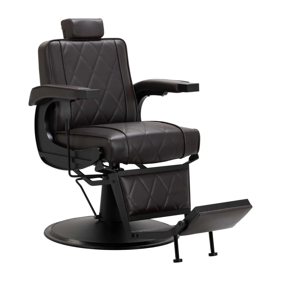 Poltrona Barbiere Hair System BM88066B Marrone-Nero
