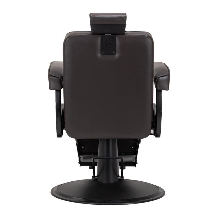Poltrona Barbiere Hair System BM88066B Marrone-Nero - immagine 3