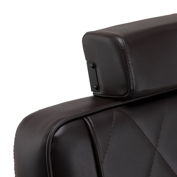 Poltrona Barbiere Hair System BM88066B Marrone-Nero - immagine 7