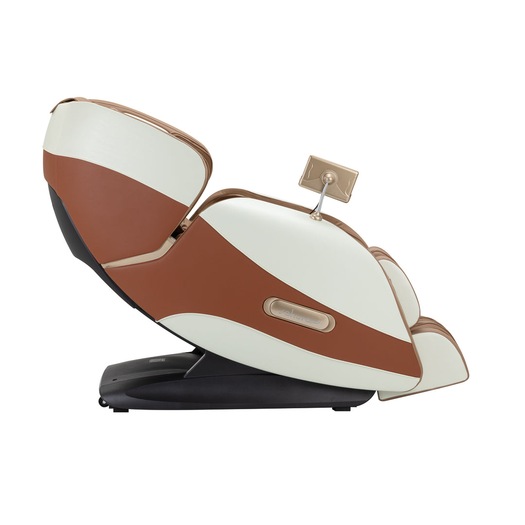 Poltrona massaggiante elettrica Sakura Luxury 808 Bianco-Beige - immagine 2