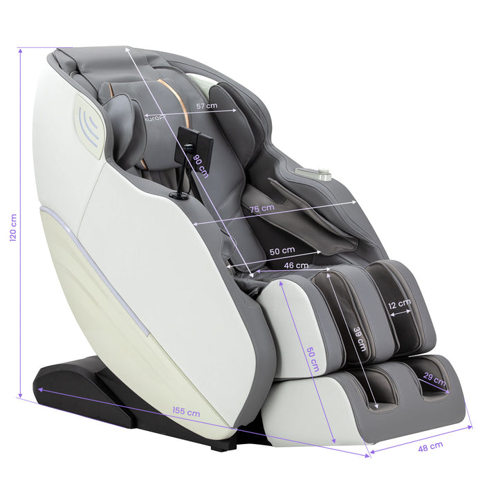 Poltrona massaggiante elettrica Sakura Maximus 809 3D Bianco - immagine 19