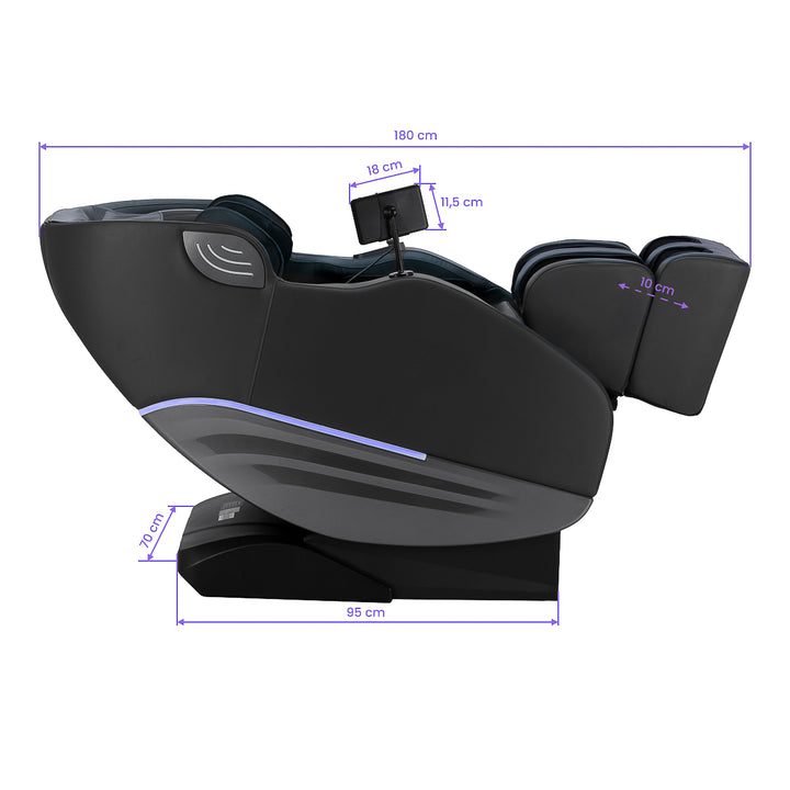 Poltrona massaggiante elettrica Sakura Maximus 809 3D Blu - immagine 23