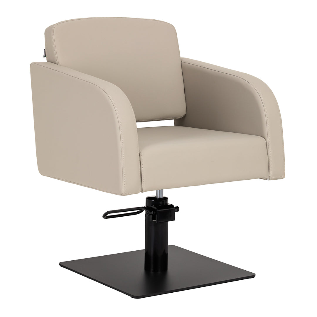 Poltrona parrucchiere Gabbiano Elda Beige-Nero